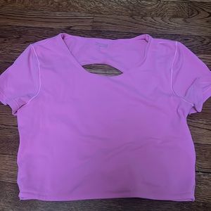 Pink workout top